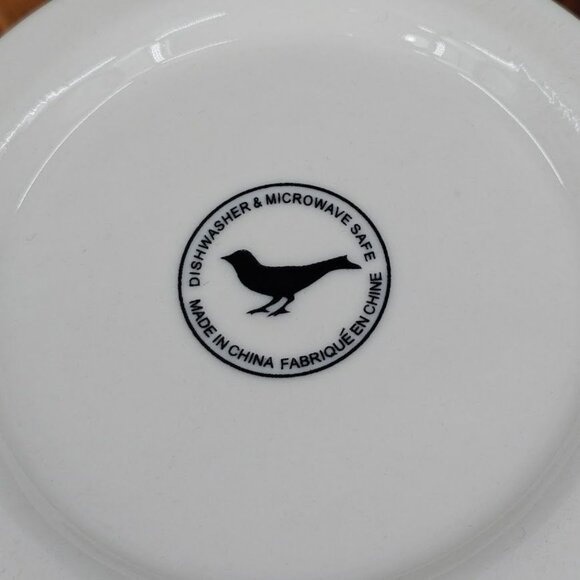 Anthropologie Monogram Mug T Initial White Black Ceramic Footed Coffee Tea Cocoa - Picture 2 of 10